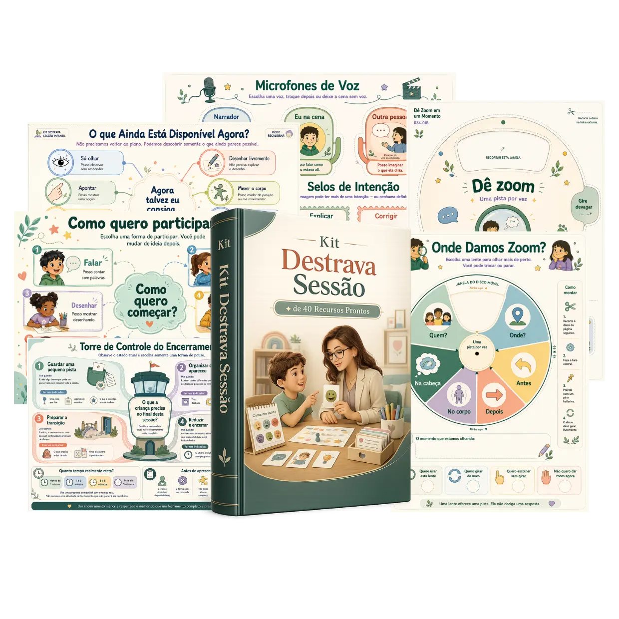 Mockup do Plano Básico com os 40 recursos do kit